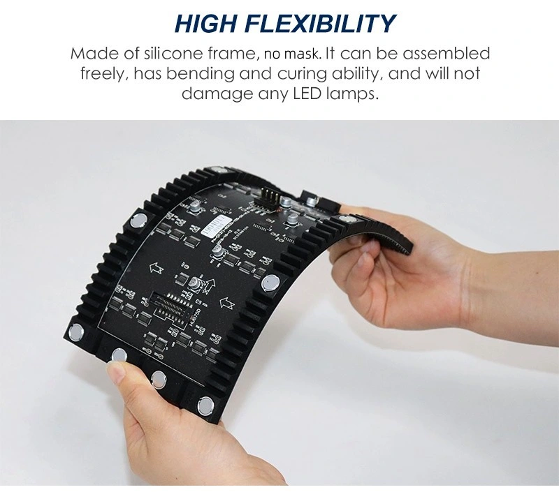 P2 P2.5 Flexible LED Module Folded Display Rubber Soft Screen