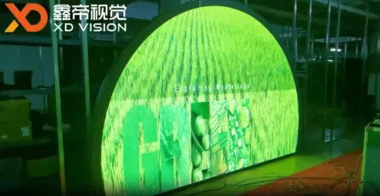 Le panneau de module d'affichage flexible P1 peut plier l'écran LED rond de mur vidéo circulaire doux